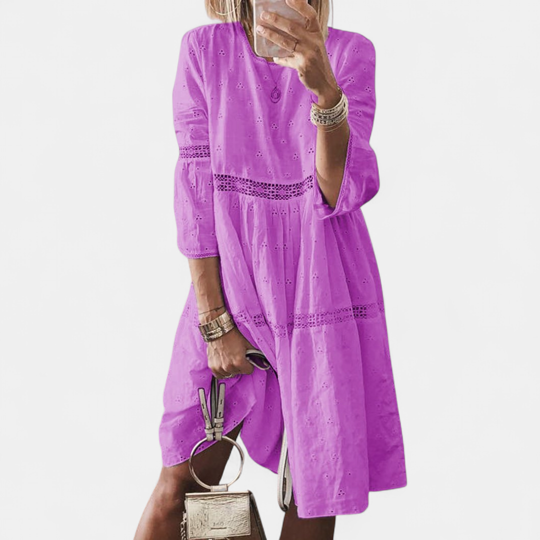 ORLIE | Tiered 3/4 Sleeve Casual Sundress for Women | Flowy Everyday Summer Dress