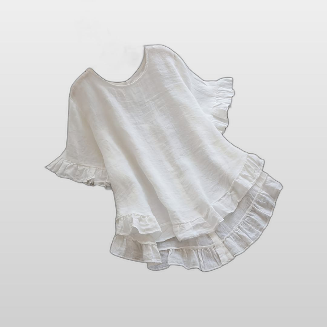 EVITA | Casual Ruffle Hem Women's Top
