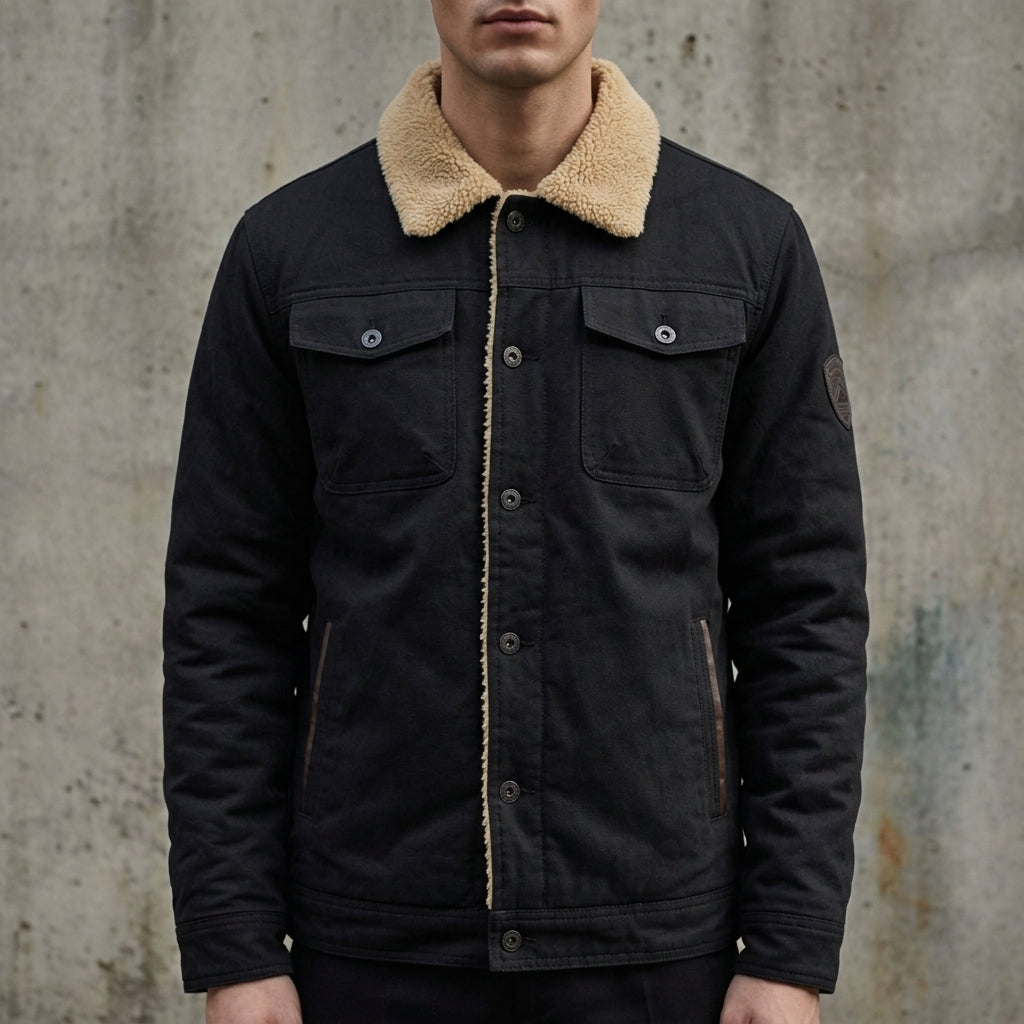 Spoleto Sherpa Lined Bomber Jacket