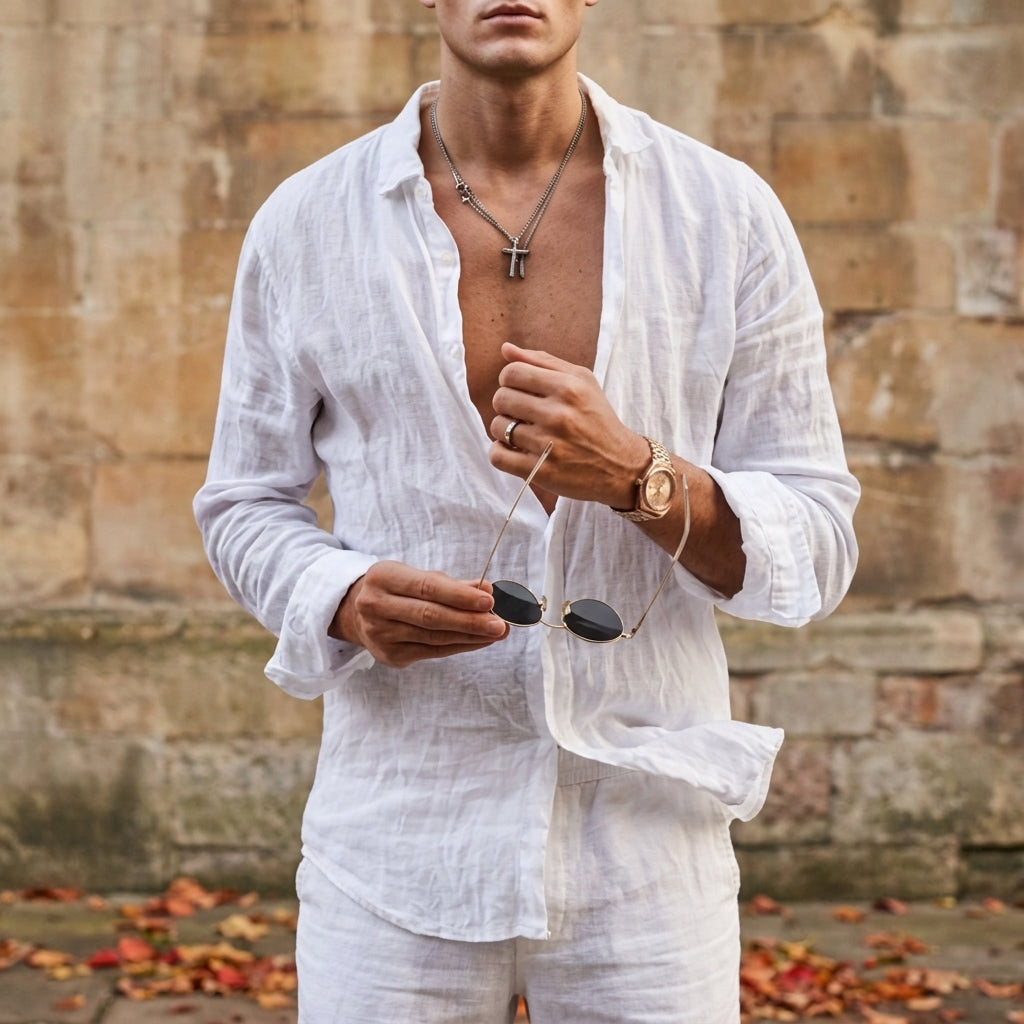 Ubeda Linen Button-Down Shirt
