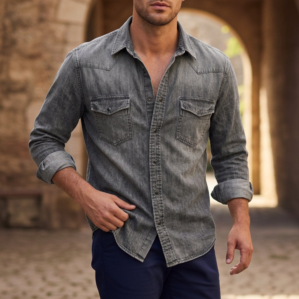 Padova Slim Fit Denim Shirt