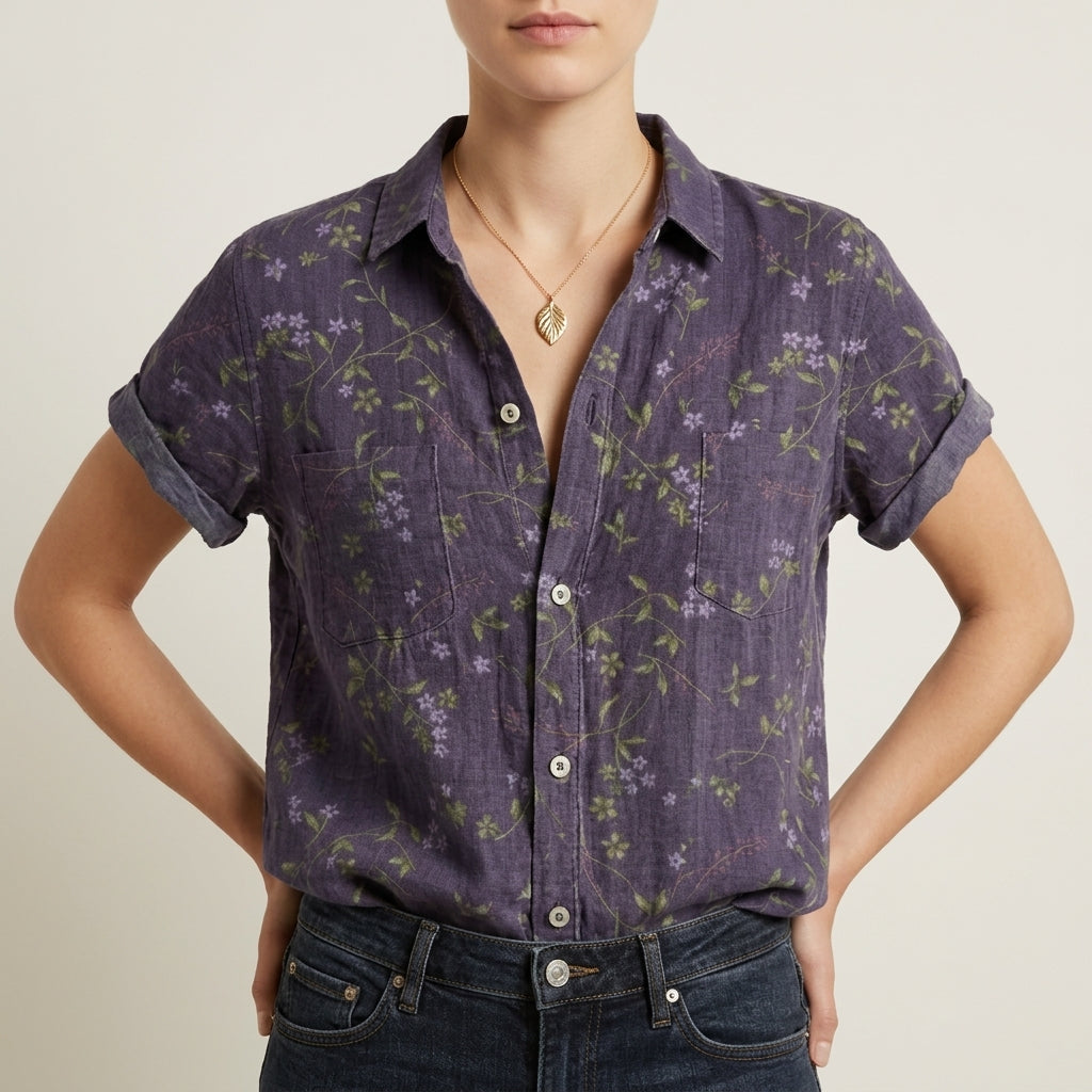 Aegina Floral Vintage Blouse