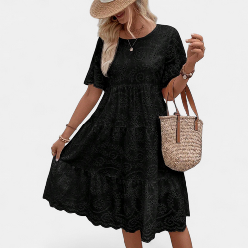 RAEMI | Elegant Casual Boho Round Neck Summer Dress
