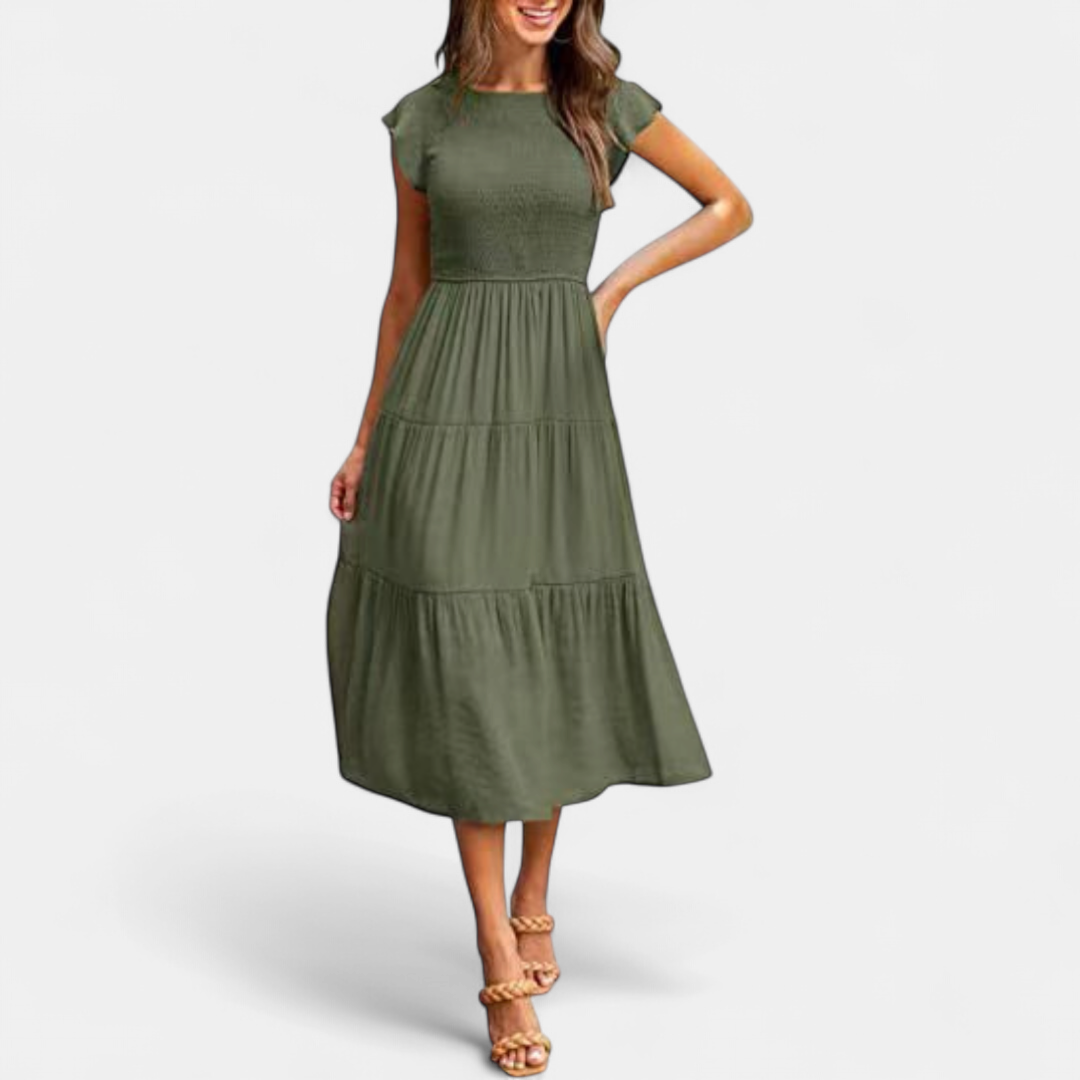 KRISELLE | Elegant Holiday Party Midi Dress