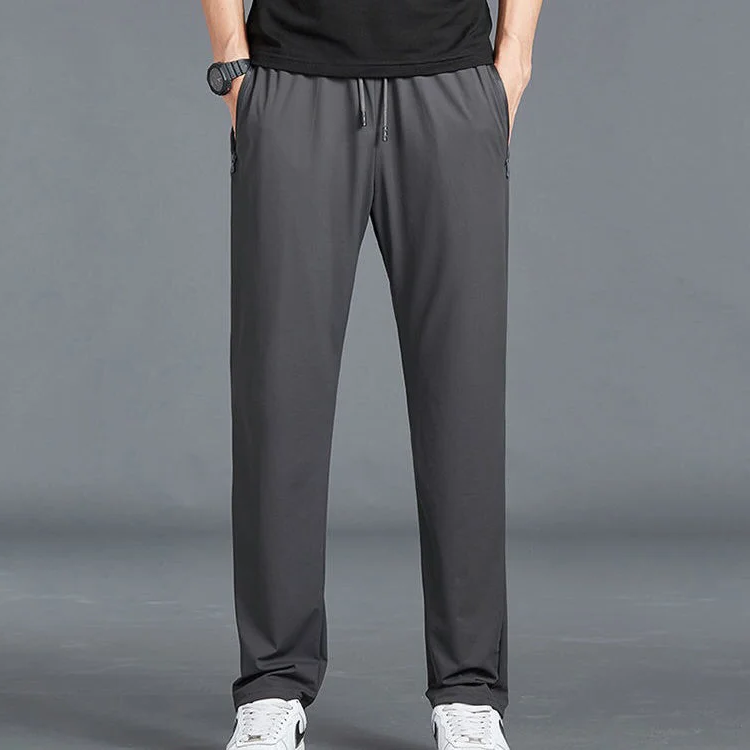 Mens Four-Way Stretch Hiking Pants with Quick Dry Moisture Management and Tapered Ankle