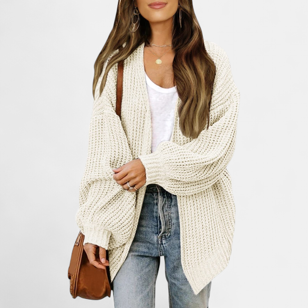 ALBA | Women's Oversized Long Knit Cardigan Sweater