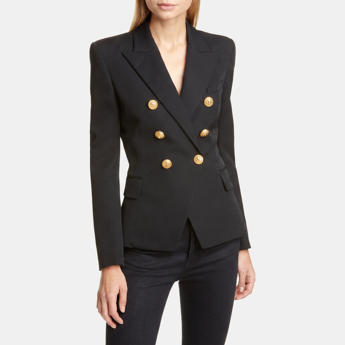 Women's Tailored Blazer, Double Breasted Notch Lapel