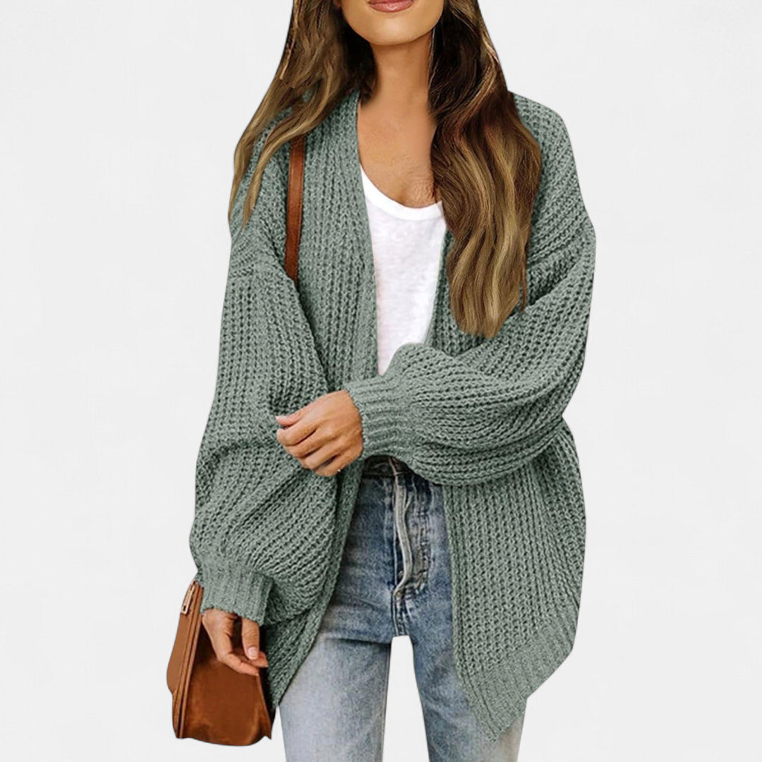 ALBA | Women's Oversized Long Knit Cardigan Sweater
