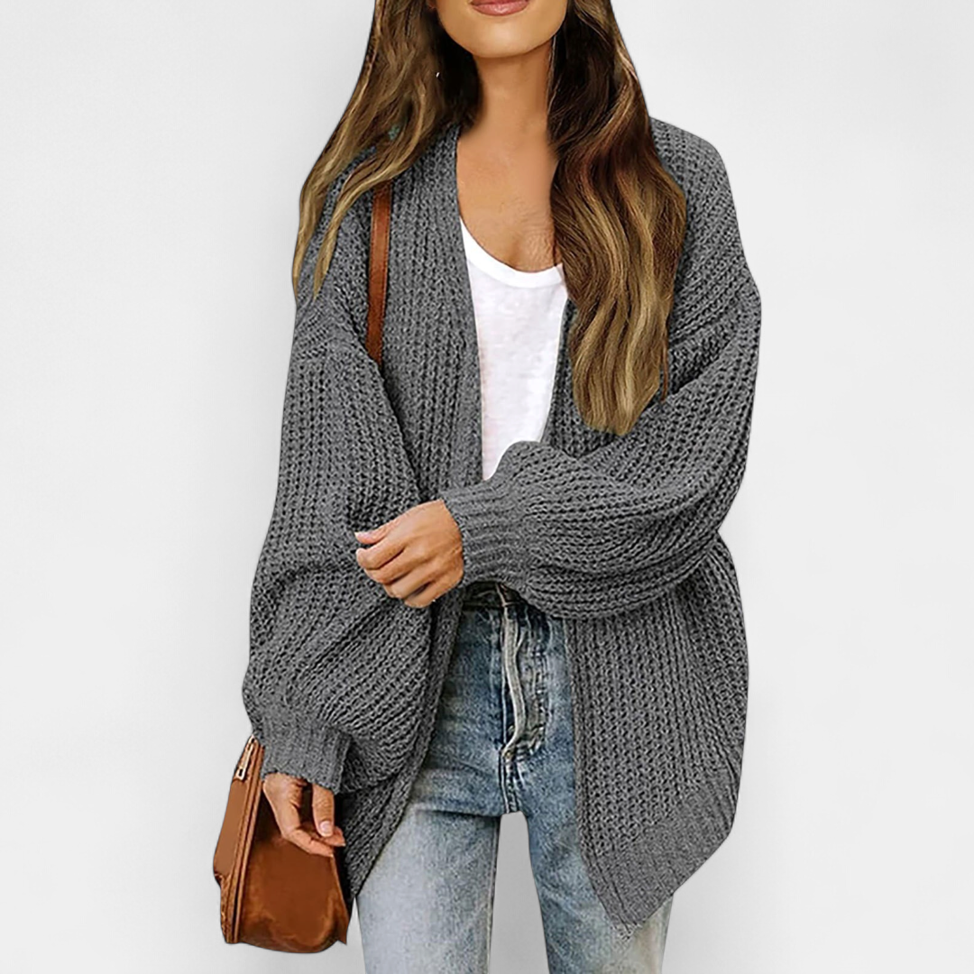 ALBA | Women's Oversized Long Knit Cardigan Sweater