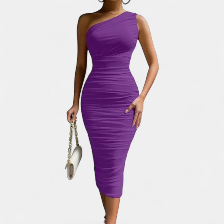 LIVY | Elegant Bodycon Midi Holiday Party Dress