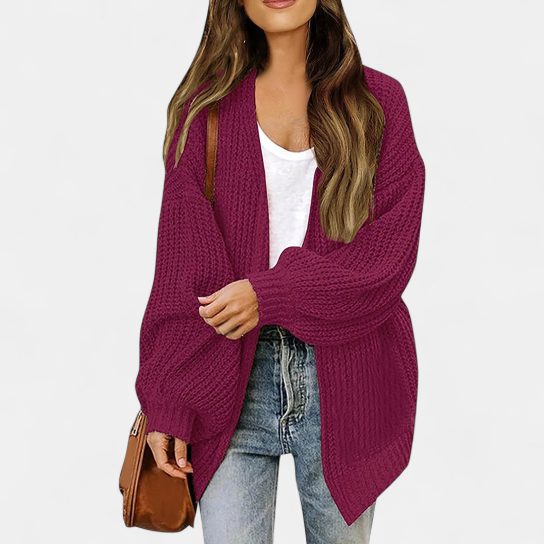 ALBA | Women's Oversized Long Knit Cardigan Sweater