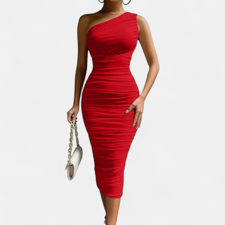 LIVY | Elegant Bodycon Midi Holiday Party Dress