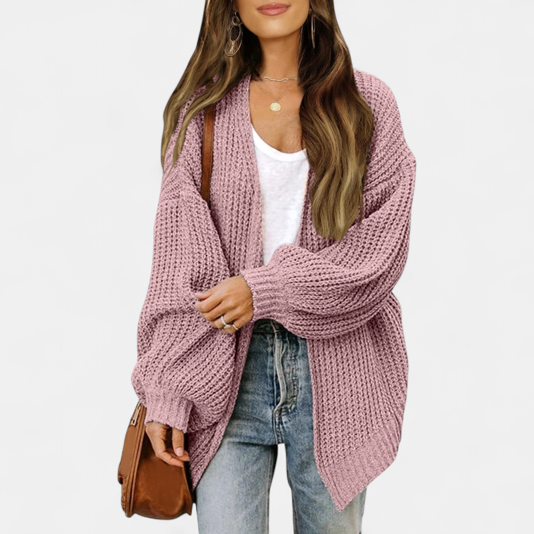 ALBA | Women's Oversized Long Knit Cardigan Sweater