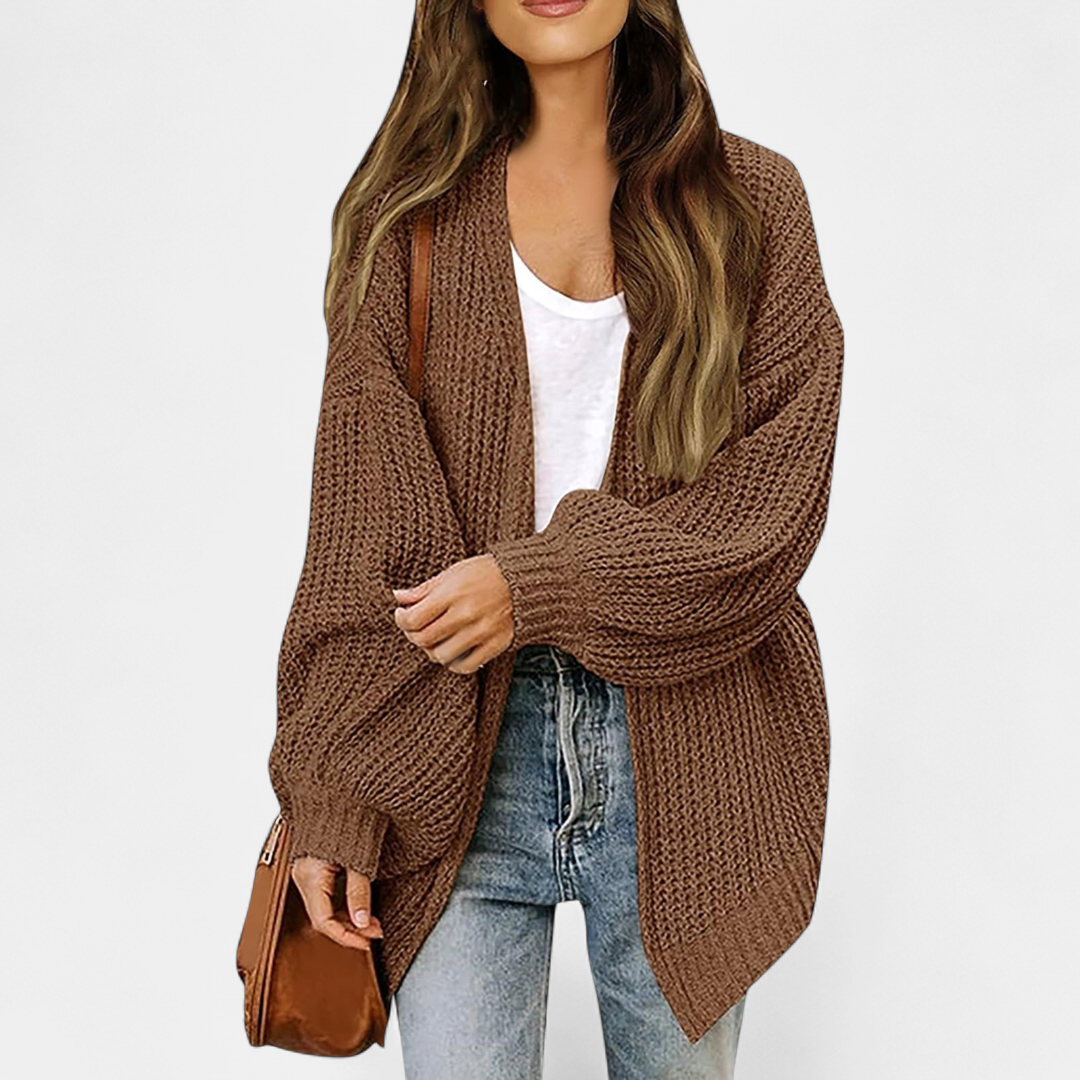 ALBA | Women's Oversized Long Knit Cardigan Sweater