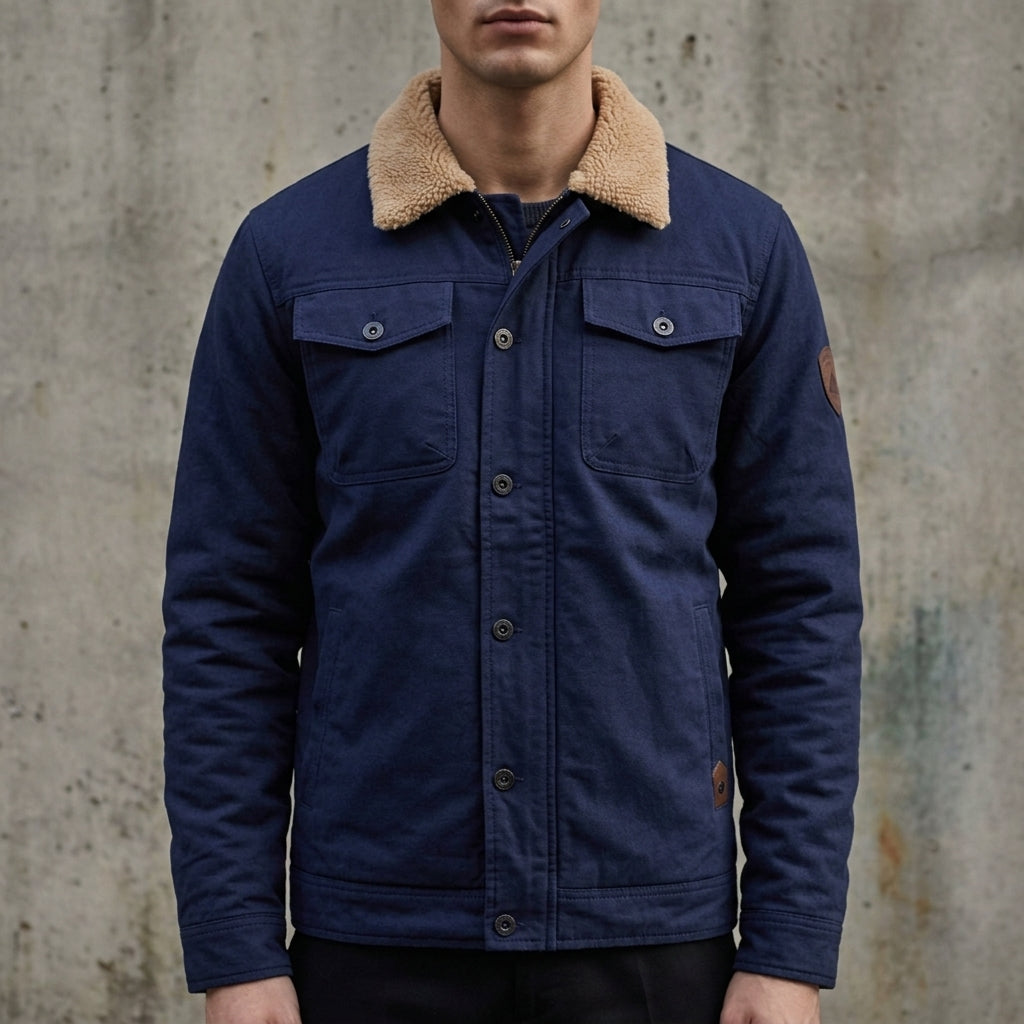 Spoleto Sherpa Lined Bomber Jacket