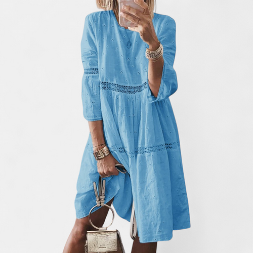 ORLIE | Tiered 3/4 Sleeve Casual Sundress for Women | Flowy Everyday Summer Dress