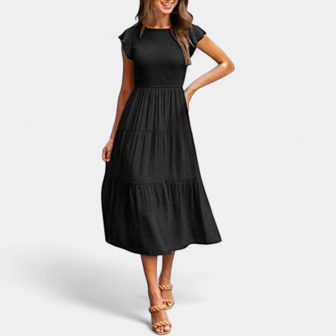 KRISELLE | Elegant Holiday Party Midi Dress