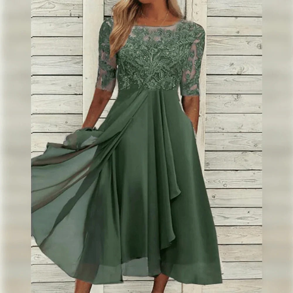 Tailored Womens Dress with Breathable Fabric and Versatile Style for Events