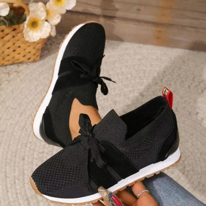 Gel Infused Walking Shoes with Arch Support and Breathable Mesh, Widened Sole