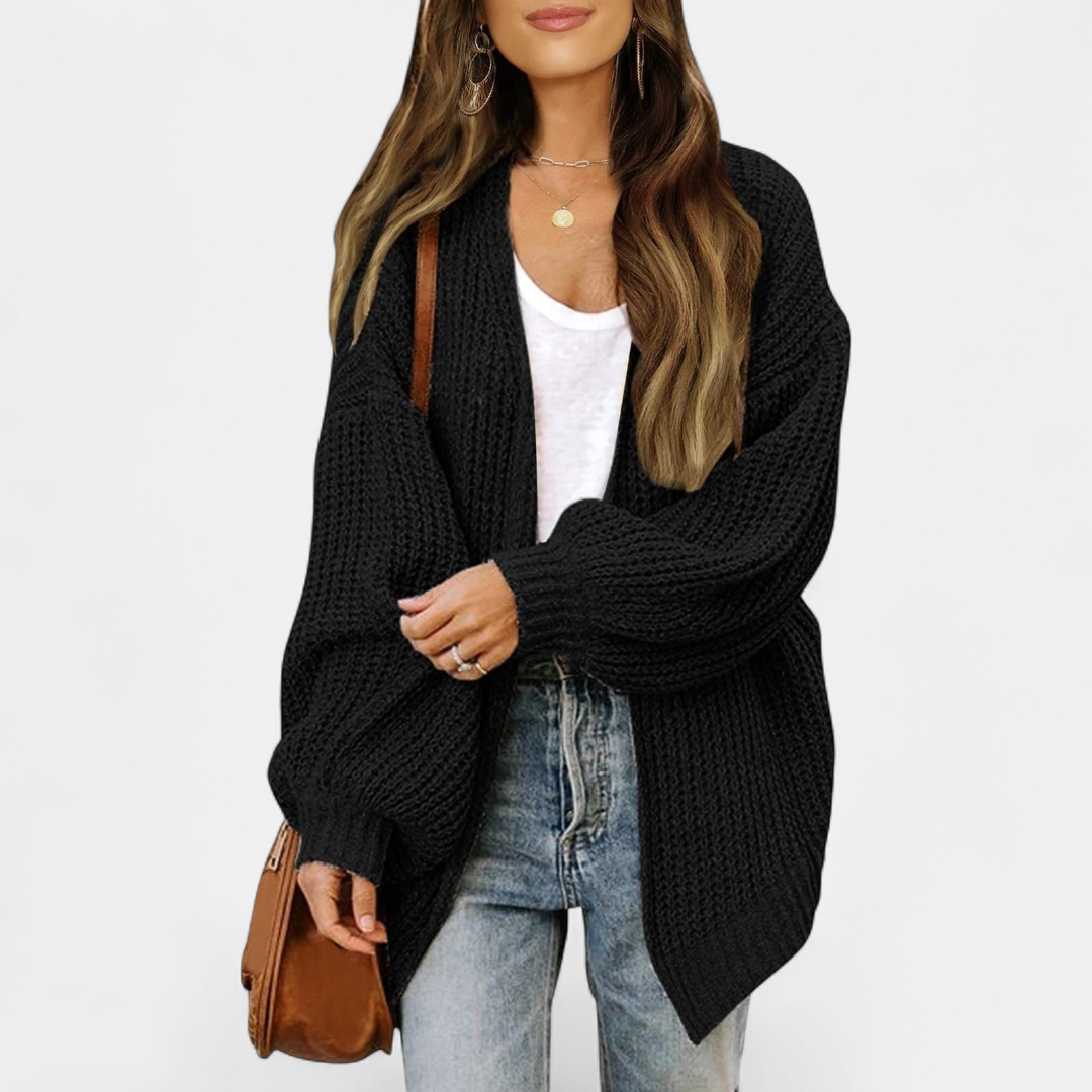 ALBA | Women's Oversized Long Knit Cardigan Sweater