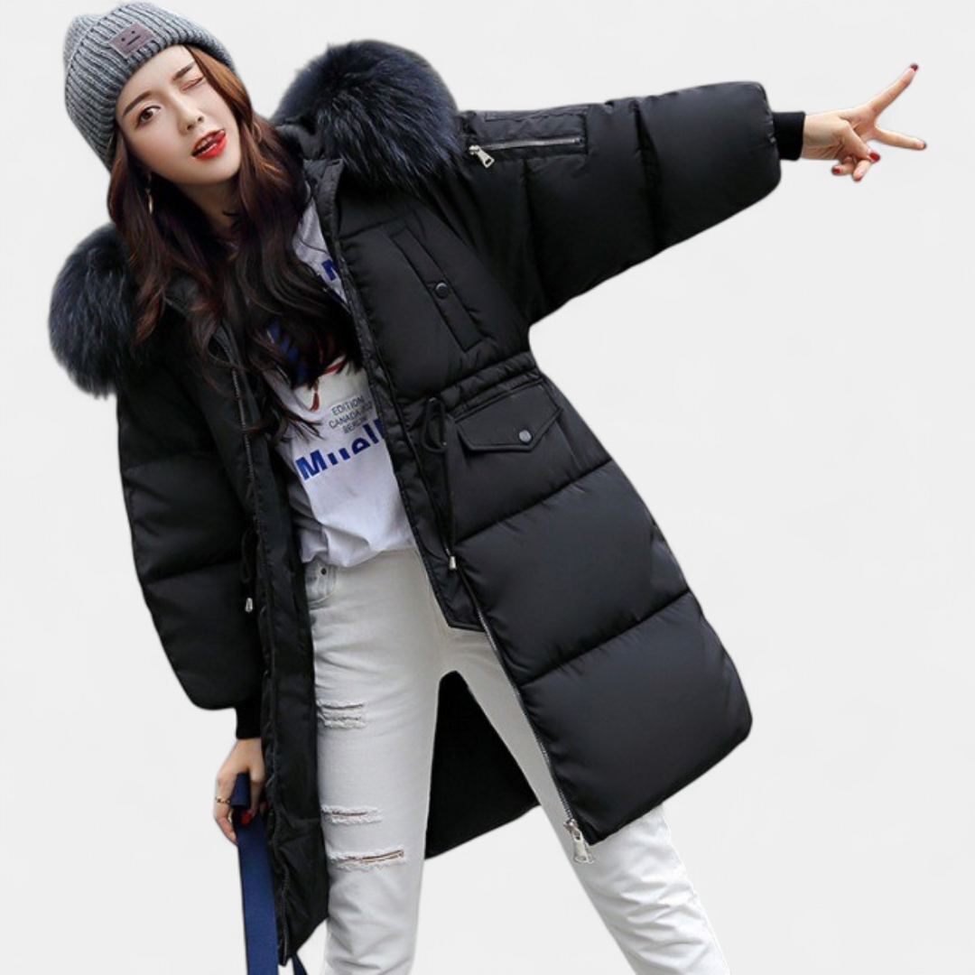 WINTA | Women's Long Puffer Coat Fur Hood