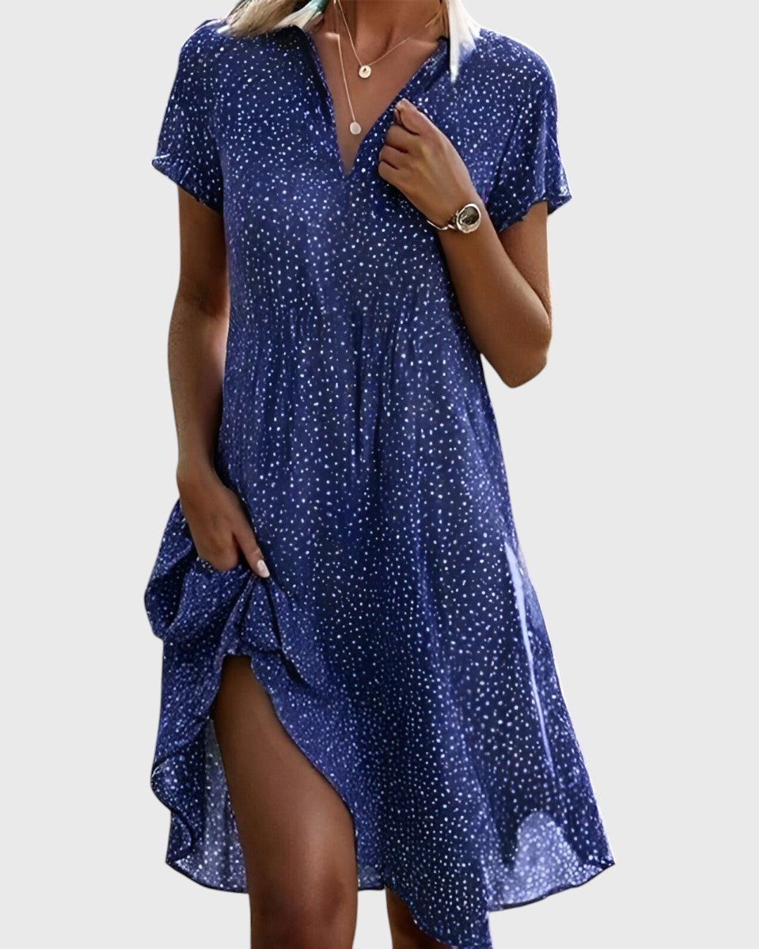 MARY | Loose-Fit V-Neck Women's Sundress