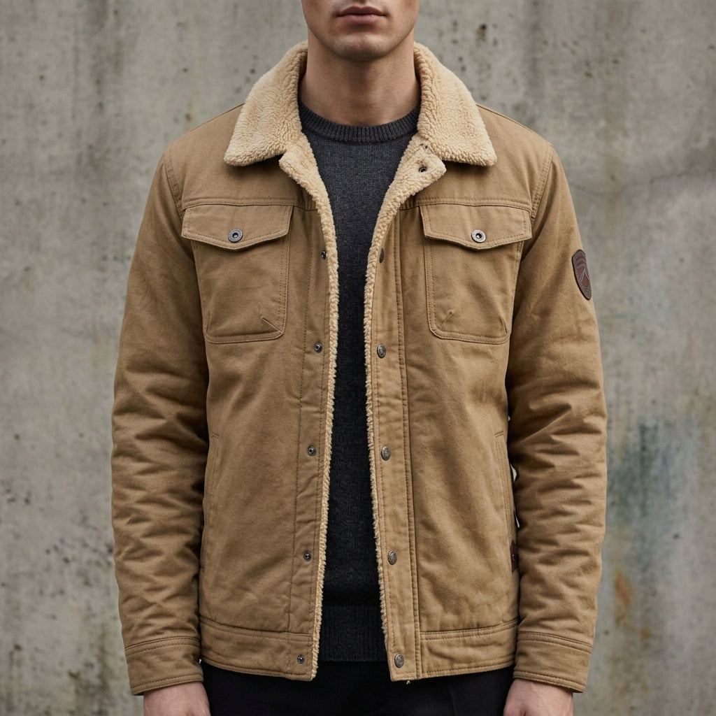 Spoleto Sherpa Lined Bomber Jacket