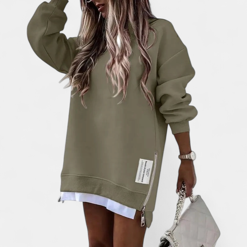 MELISA | Oversized Drop Shoulder Sweatshirt Dress for Women | Casual Everyday