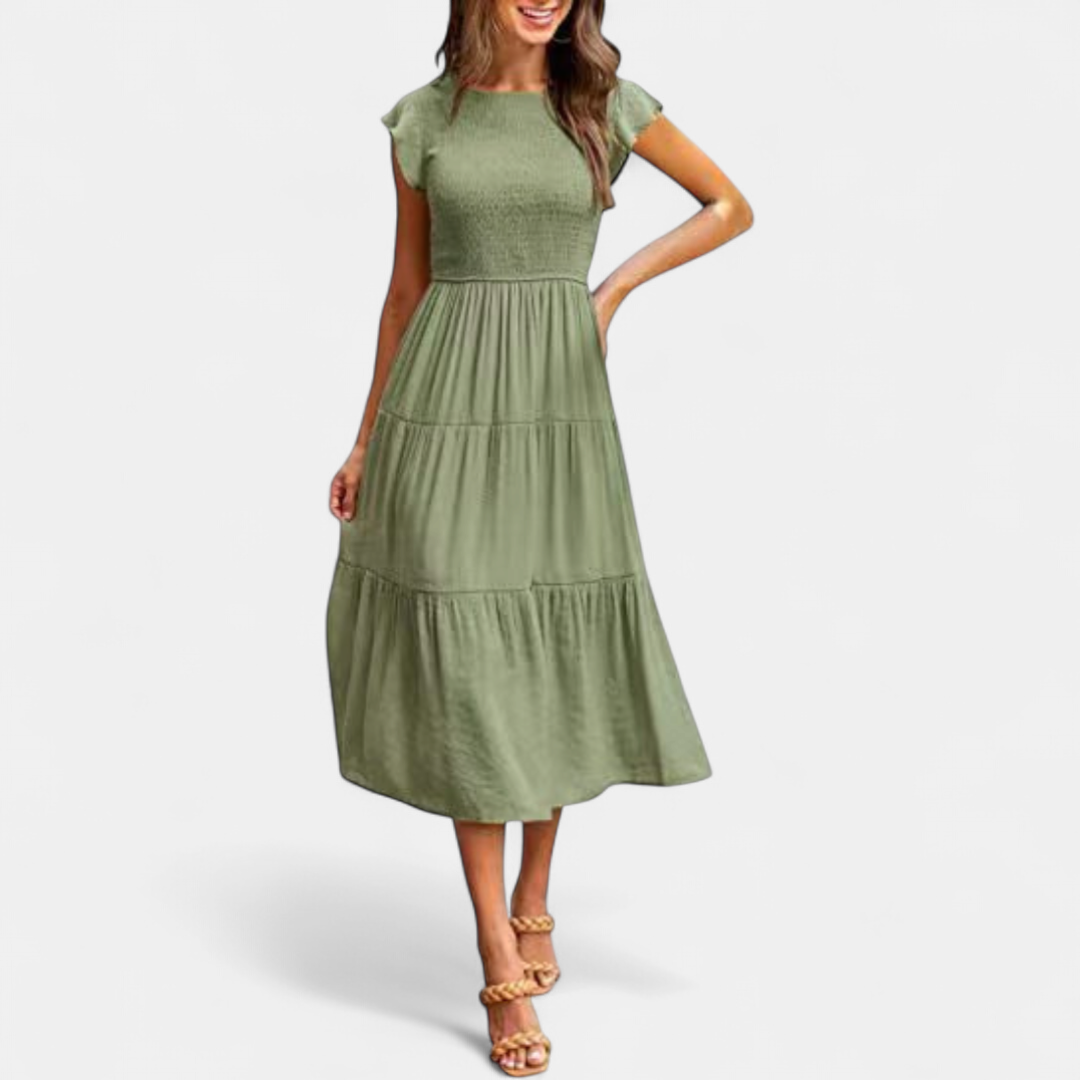 KRISELLE | Elegant Holiday Party Midi Dress