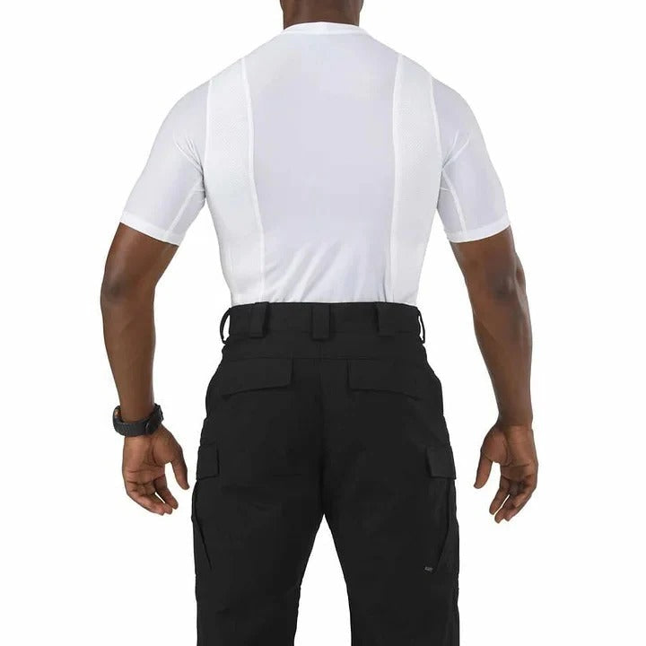 Compression Shirt with Dual Concealed Pockets and Moisture-Wicking Fabric