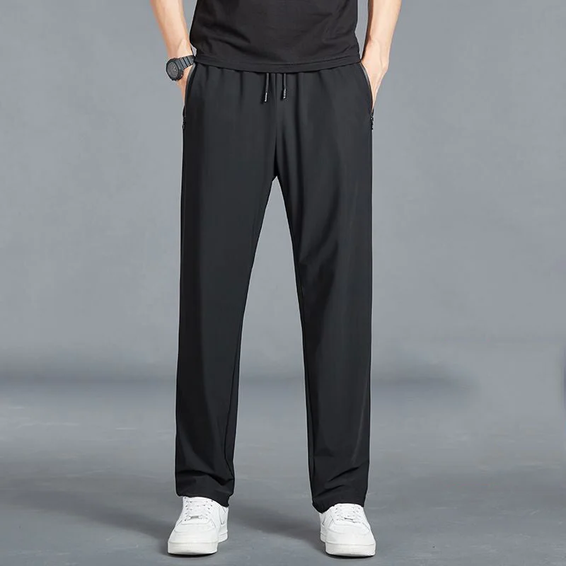 Mens Four-Way Stretch Hiking Pants with Quick Dry Moisture Management and Tapered Ankle