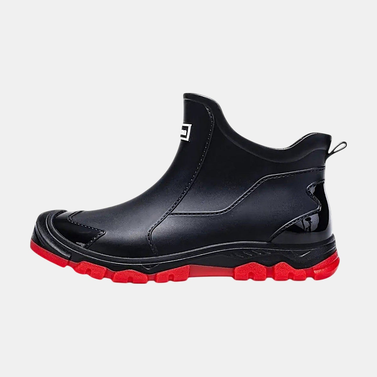 Women's Waterproof Chelsea Rain Boots, Glossy Slip On Ankle
