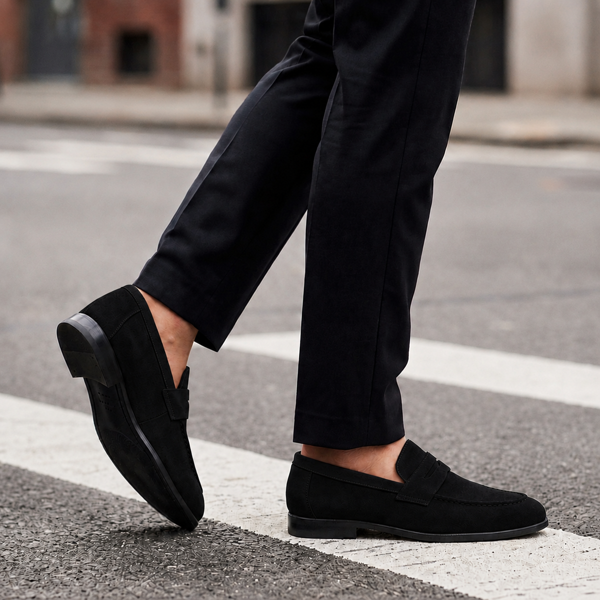 Mougins Suede Penny Loafers