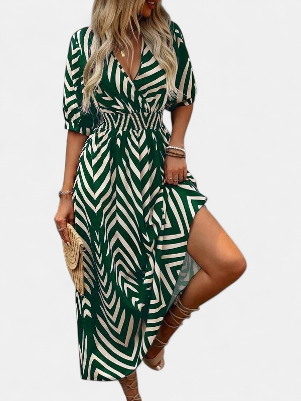 CALLIETA | Casual Lightweight Ruffle Black Summer Dress