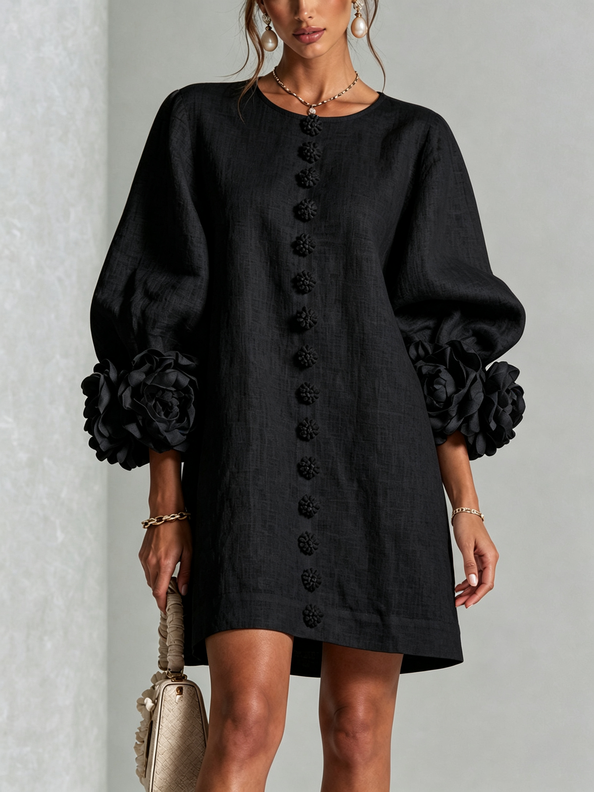Saralyn - Sculptural Mini Dress