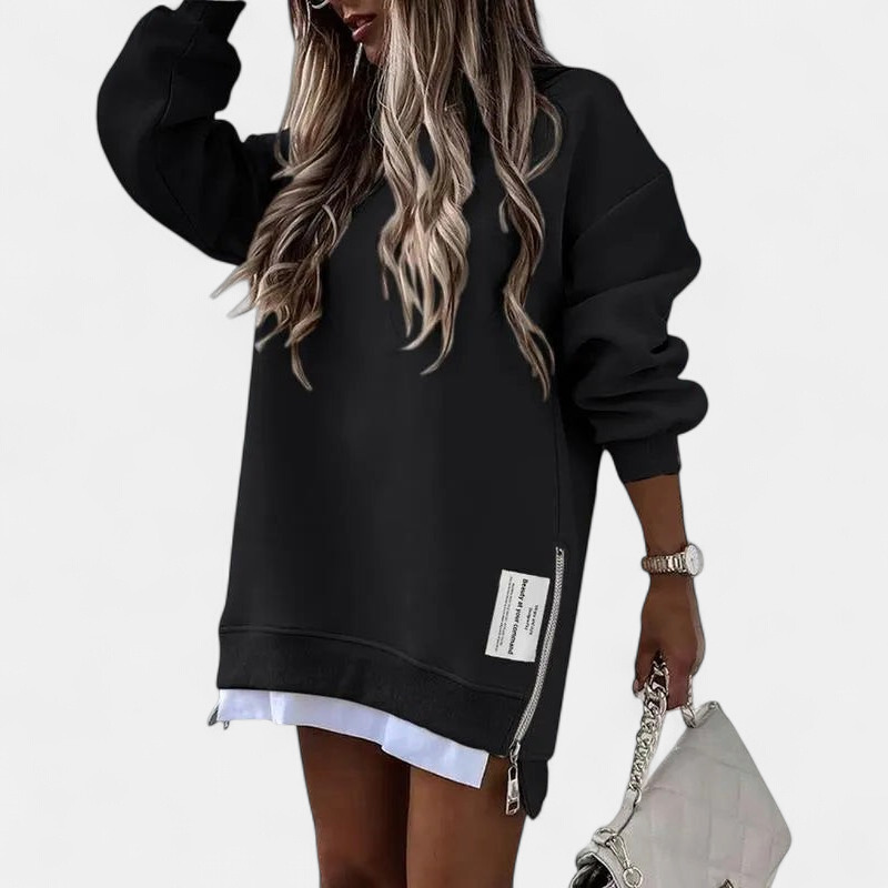 MELISA | Oversized Drop Shoulder Sweatshirt Dress for Women | Casual Everyday