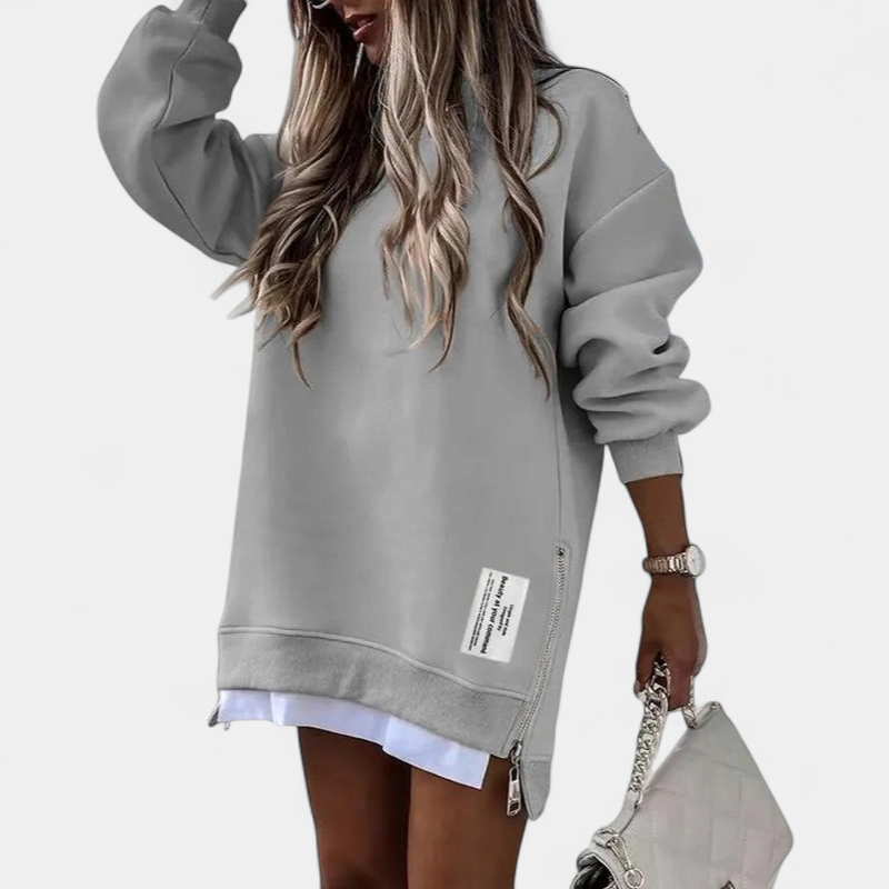 MELISA | Oversized Drop Shoulder Sweatshirt Dress for Women | Casual Everyday