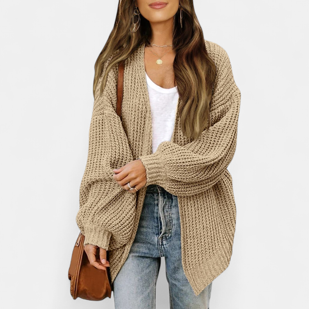 ALBA | Women's Oversized Long Knit Cardigan Sweater