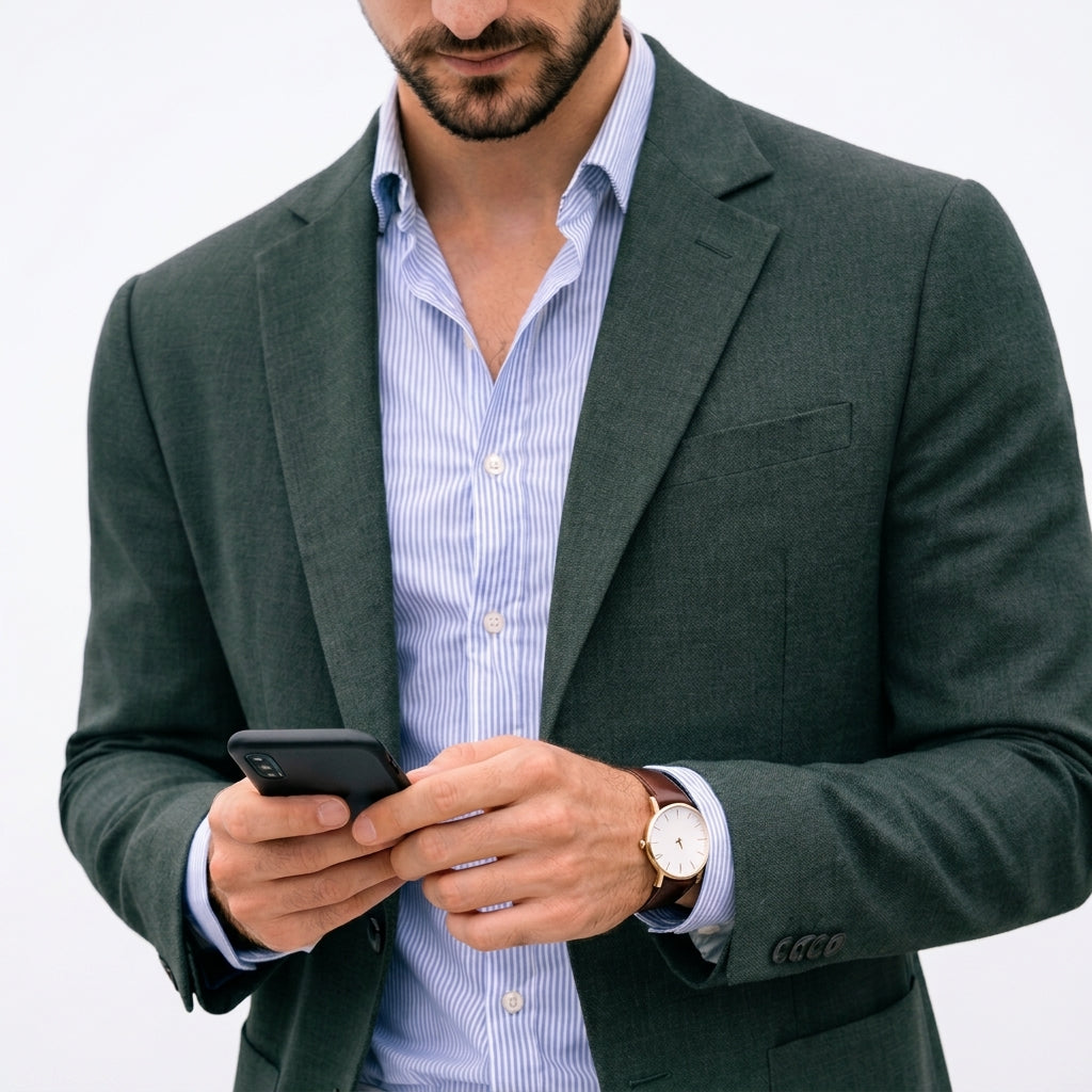 Varenzo Knit Blazer