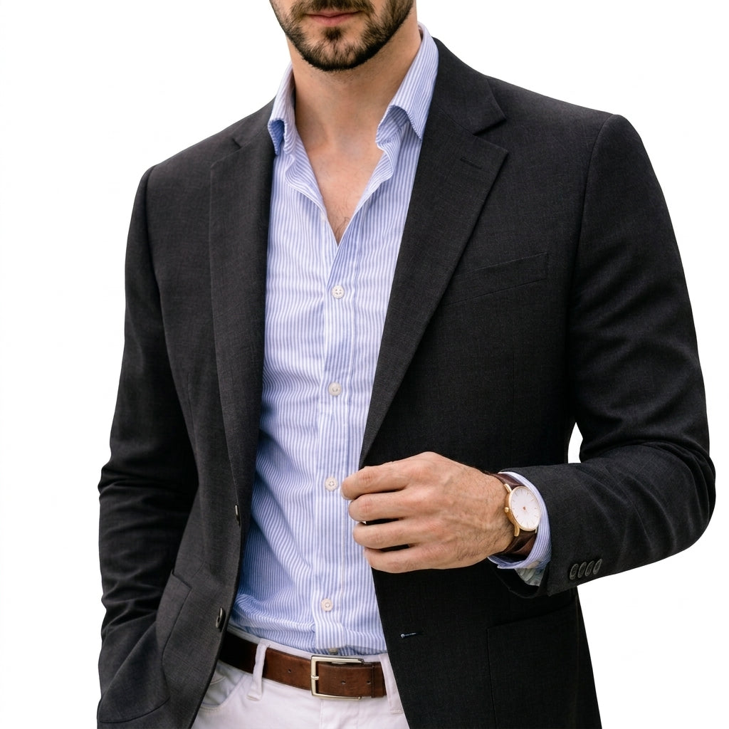 Varenzo Knit Blazer