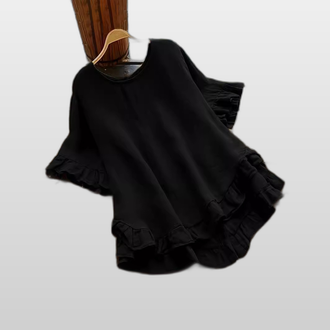 EVITA | Casual Ruffle Hem Women's Top