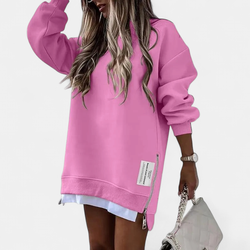 MELISA | Oversized Drop Shoulder Sweatshirt Dress for Women | Casual Everyday