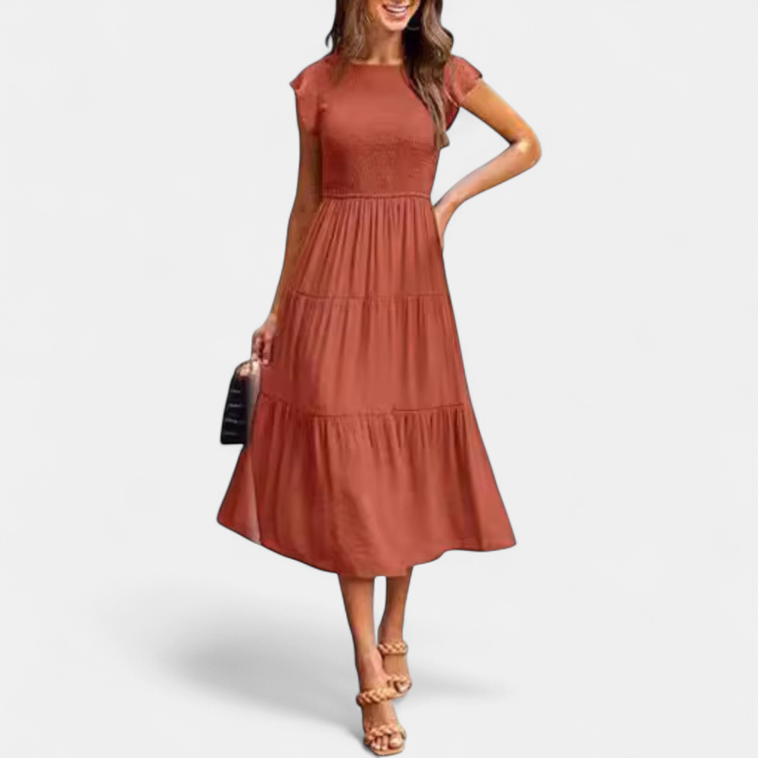 KRISELLE | Elegant Holiday Party Midi Dress