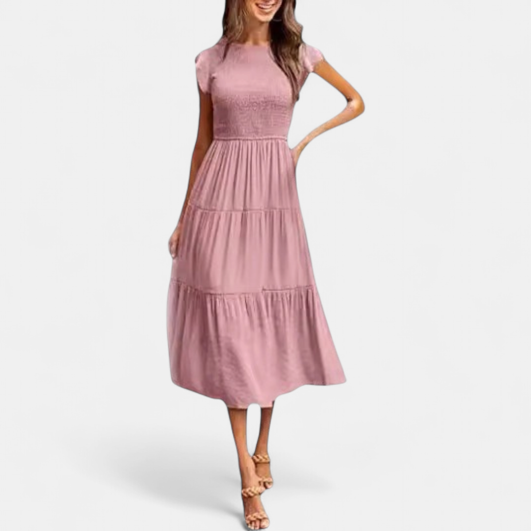 KRISELLE | Elegant Holiday Party Midi Dress