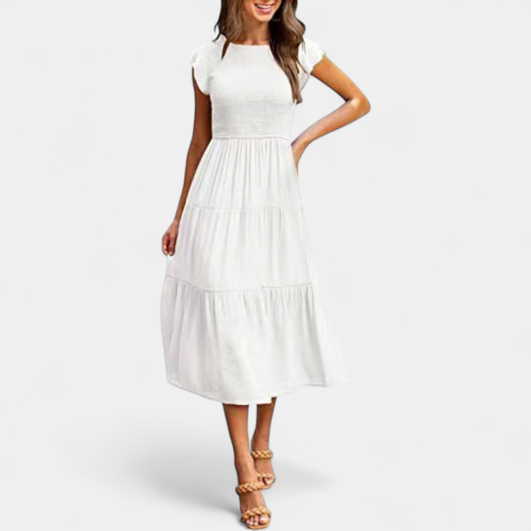 KRISELLE | Elegant Holiday Party Midi Dress