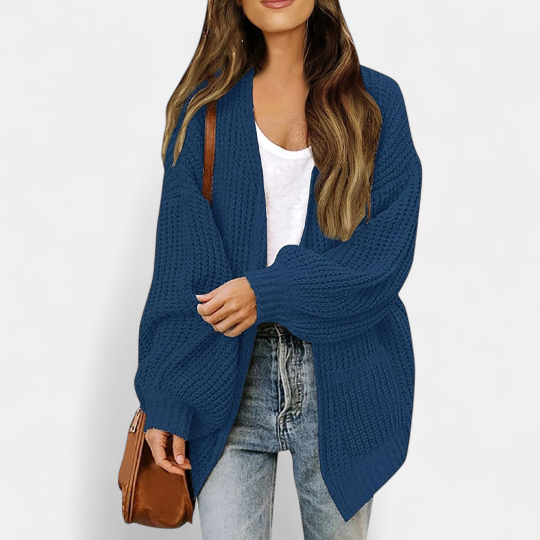 ALBA | Women's Oversized Long Knit Cardigan Sweater